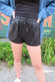 Faux Leather Shorts (S)