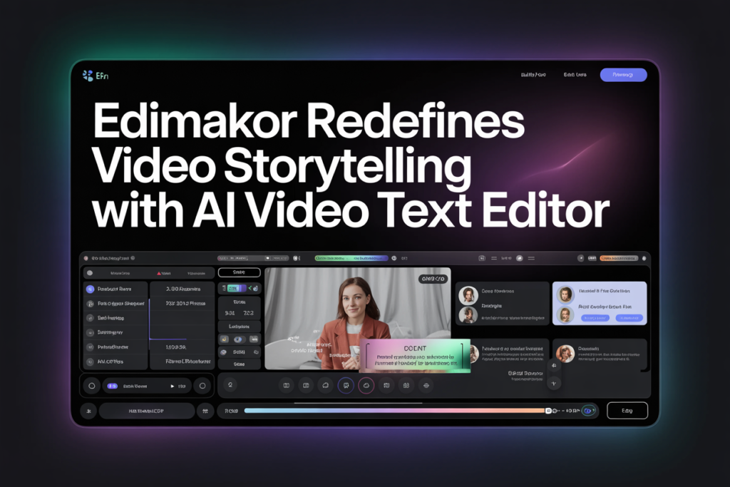Edimakor Redefines Video Storytelling with AI Video Text Editor